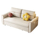 White Futon Sleeper Sofa Bed with Magazine Storage Convertible Sofas