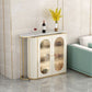 1/2 Pieces Counter Height Pub Set in Gold and White, Oval for Living Room Clearhalo 'Bar Furniture' 'furn' 'furn_home_bar_bar_sets' 'Furniture' 'Home Bars & Bar Sets' 'home_bar_bar_sets' 'Kitchen & Dining Furniture' 1200x1200_ea54e14e-ca9e-416a-bb7f-7952d882fff9