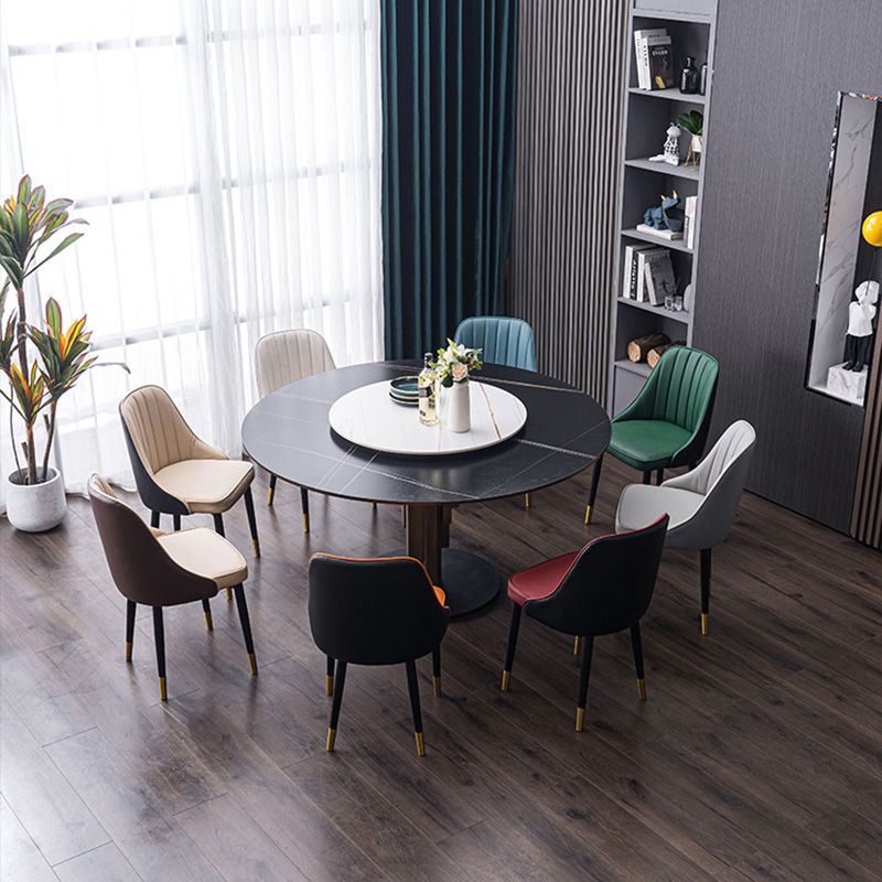 Scandinavian Indoor Side Chair Metal Upholstered Parsons Dining Room Chair Clearhalo ' kitchen&dining_furn' 'Dining Chairs' 'Dining Tables & Seating' 'dining_chair' 'furn' 'furn_dining_chair' 'Furniture' 'furniture_dining_chair' 'Kitchen & Dining Furniture' 'kitchen' 1200x1200_ea55831f-6f6c-491d-8822-df948d5285e0
