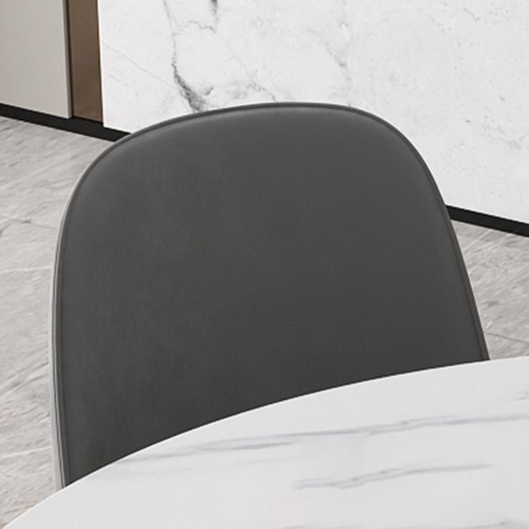 Glam 1/7 Pieces Dining Set Round Stone Dining Table for Dining Room Clearhalo 'Dining Room Sets' 'Dining Tables & Seating' 'dining_room_set' 'furn' 'furn_dining_room_set' 'Furniture' 'furniture_dining_room_set' 'Kitchen & Dining Furniture' 1200x1200_ea560ca1-956f-45fe-8956-d636e26abfc2