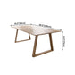 Solid Wood Industrial Rectangle Table Wood Top Indoor Table with Sled Base Clearhalo ' dining_table' 'Dining Tables & Seating' 'Dining Tables' 'furn' 'furn_dining_table' 'Furniture' 'furniture_dining_table' 'Kitchen & Dining Furniture' 'kitchen&dining_furn' 'kitchen' 'kitchen_dining_table' 1200x1200_ea56a003-db54-491c-b485-dfcbd750a054