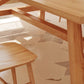 Natural Finish Table with Wooden Base Modern Solid Wood Top Dining Table Clearhalo 'Dining Tables & Seating' 'Dining Tables' 'dining_table' 'furn' 'furn_dining_table' 'Furniture' 'Kitchen & Dining Furniture' 1200x1200_ea575670-b617-44a6-8aec-44e557d96b04