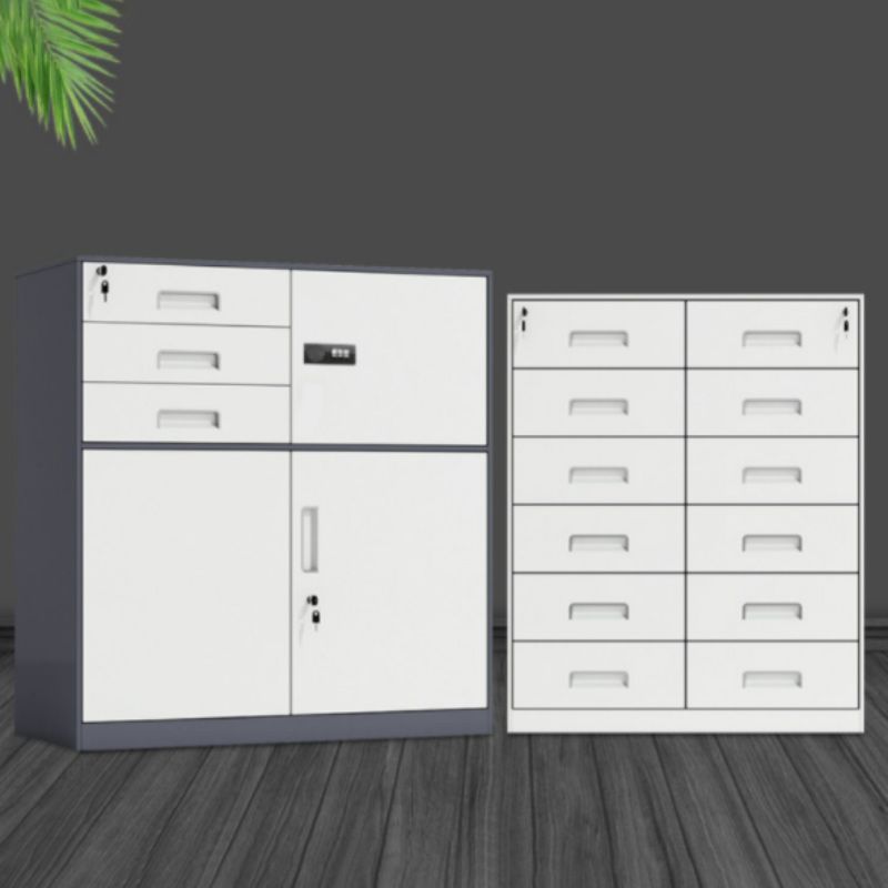 Contemporary File Cabinet Metal Frame Key Lock Lateral File Cabinet for Office Clearhalo 'Filing Cabinets' 'filling_cabinets' 'furn' 'furn_filling_cabinets' 'Furniture' 'Office Furniture' 1200x1200_ea576245-cce0-4247-8052-25967ddfdac1