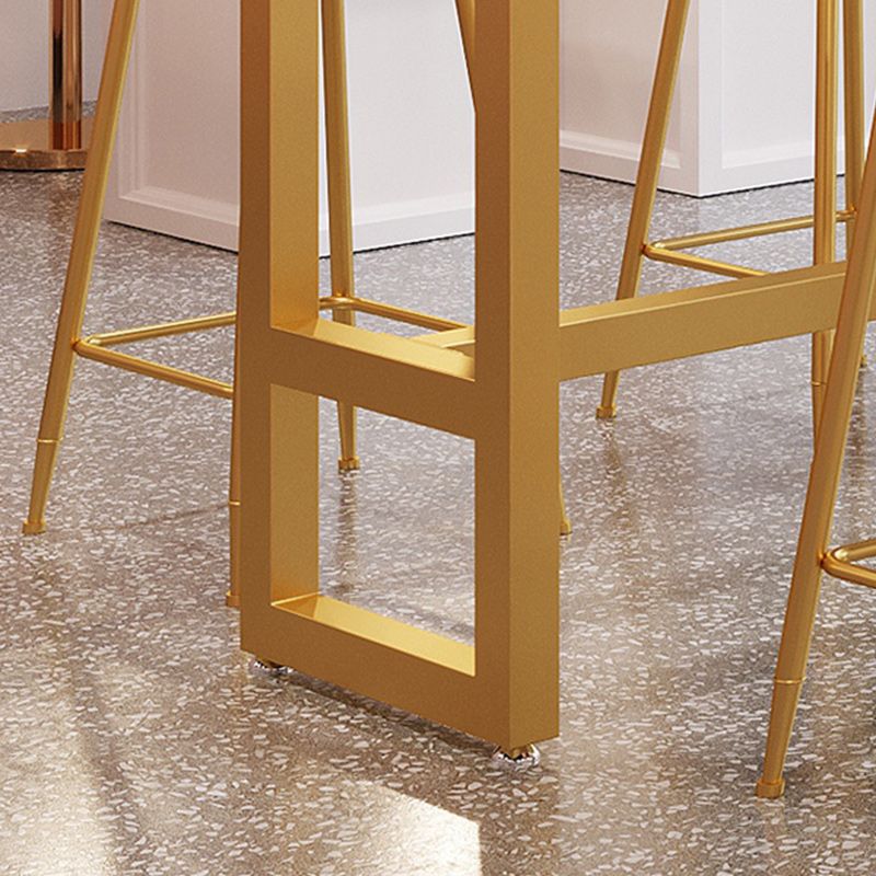 Table à manger en pierre de bar à barre glamour