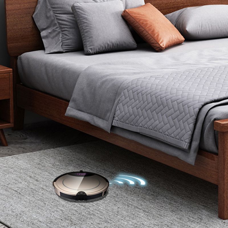 Queen Bed 43.3 Inch High Walnut Panel Bed in Brone with 4 Legs Clearhalo 'Bedroom Furniture' 'Beds' 'furn' 'furn_beds' 'Furniture' 1200x1200_ea58a0ef-b1c4-4817-9d85-5c9ad3fb6c66