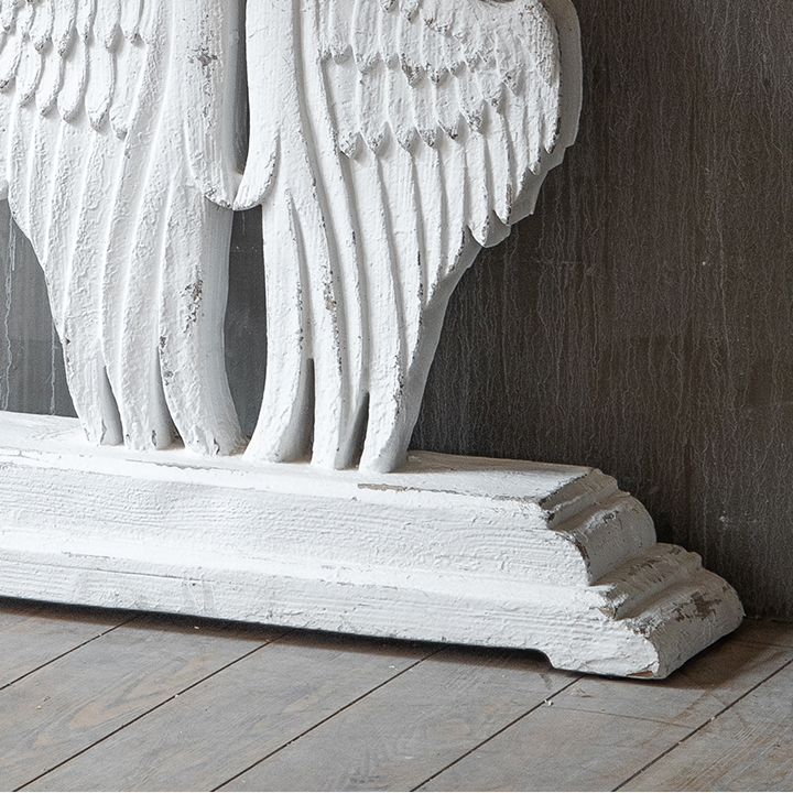 Mesa de consola de madera sólida de país francés mesa de acento angustiado