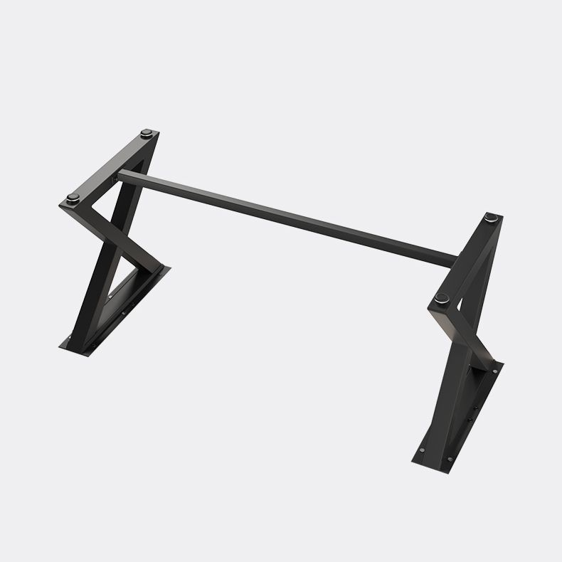 Industrial Style Solid Wood Dining Set with Traditional Height Fixed Table and Trestle Base Clearhalo 'Dining Room Sets' 'Dining Tables & Seating' 'dining_room_set' 'furn' 'furn_dining_room_set' 'Furniture' 'furniture_dining_room_set' 'Kitchen & Dining Furniture' 'kitchen&dining_furn' 'kitchen' 1200x1200_ea5ab690-08f5-47b2-a589-8c5314c02c1a