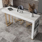 Table de bar rectangulaire de style Glam, ensemble de 1/2/3 pièces en pierre pour usage domestique