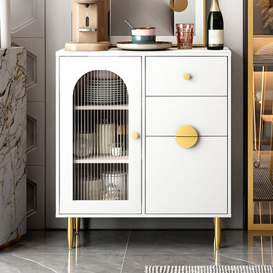 Sideboard moderni a buffet in vetro armadi la credenza con luci a LED