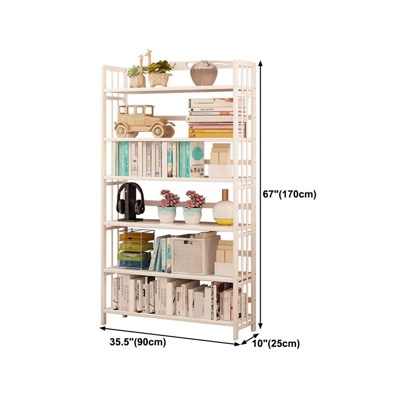 White Manufactured Etagere Bookshelf Modern Open Vertical Bookcase Clearhalo 'Bookcases' 'furn' 'furn_bookcases' 'Furniture' 'furniture_bookcases' 'Office Furniture' 1200x1200_ea5be02a-40f3-40f8-a965-f2124d134daa