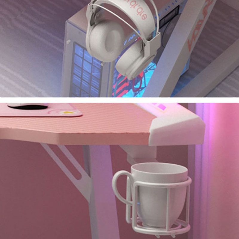 28"H Glam Gaming Desk Cable Management Rectangular Wooden Office Desk Clearhalo 'furn' 'furn_office_desk' 'Furniture' 'Office Desks' 'Office Furniture' 'office_desk' 1200x1200_ea5c1e18-c3bb-4684-a433-ddf701de86da