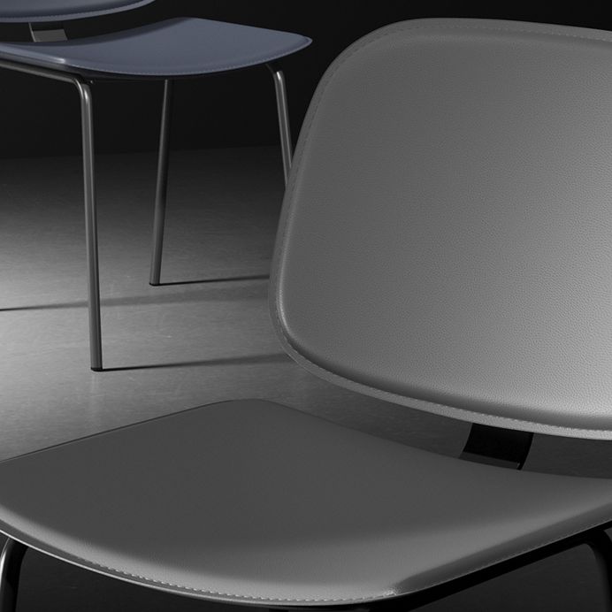 Modern Metal Dining Room Armless Chairs Open Back Dining Side Chair for Home Use Clearhalo ' kitchen&dining_furn' 'Dining Chairs' 'Dining Tables & Seating' 'dining_chair' 'furn' 'furn_dining_chair' 'Furniture' 'furniture_dining_chair' 'Kitchen & Dining Furniture' 'kitchen' 1200x1200_ea5c21bb-e32a-4ca7-a675-47c80c007c2c