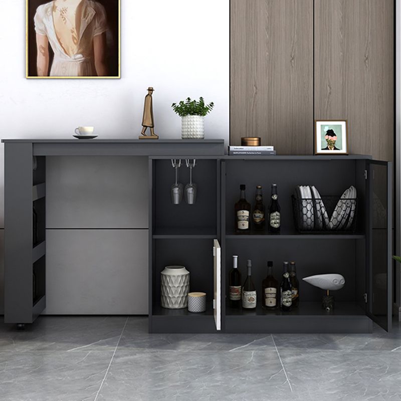 Contemporary Style Rectangle Wood Bar Height Table for Living Room Clearhalo 'Bar Furniture' 'Bar Tables' 'bar_tables' 'furn' 'furn_bar_tables' 'Furniture' 'Kitchen & Dining Furniture' 1200x1200_ea5cee10-64d1-44b0-bb2a-1e468b8d5372