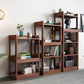 Contemporary Etagere VerticalBook Shelf Wood Open Bookshelf with Shelves