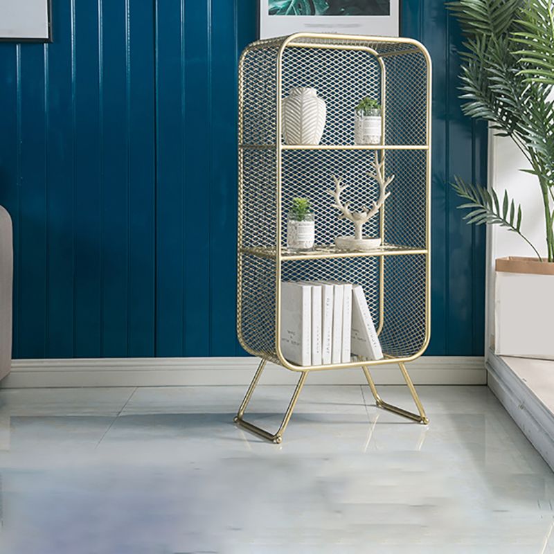 Gold Metal boekenplank gesloten de standaard boekenkast met planken