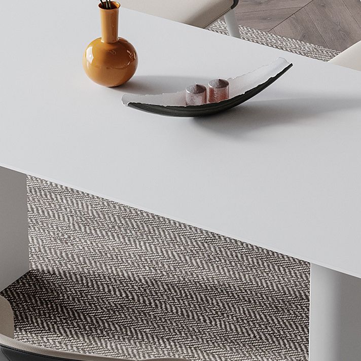 Modern Sintered Stone Top Dining Set 1/4/5/7 Rectangle Pieces Dining Table with Chairs Clearhalo 'Dining Room Sets' 'Dining Tables & Seating' 'dining_room_set' 'furn' 'furn_dining_room_set' 'Furniture' 'furniture_dining_room_set' 'Kitchen & Dining Furniture' 1200x1200_ea6422e9-2c68-4219-a0ae-0bf4f97b675a