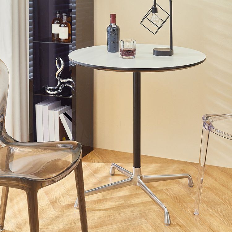 Industrial Style Dining Table Standard Height Dining Table with Pedestal Base for Home Clearhalo ' dining_table' 'Dining Tables & Seating' 'Dining Tables' 'Furniture' 'furniture_dining_table' 'Kitchen & Dining Furniture' 'kitchen&dining_furn' 'kitchen' 'kitchen_dining_table' 1200x1200_ea644272-849c-4b8e-9c09-308f3145bd45