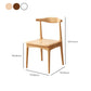 Dining Room Armless Dining Chair Rubberwood Open Back Dining Chair
