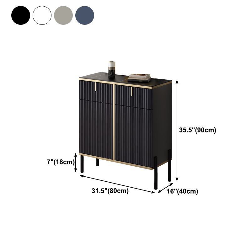 Glam Sideboard Stone Top Sideboard mit Tür für Wohnzimmer