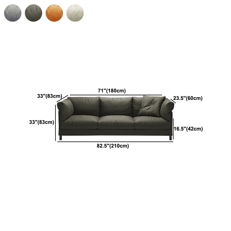 82.67 "W x 32.67" d x 32.67 "Hリビングルーム用の現代の標準四角い腕ソファー