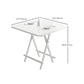 Metal and Wood Table Mid-Century Modern Style Folding Dining Table Clearhalo 'Dining Tables & Seating' 'Dining Tables' 'dining_table' 'furn' 'furn_dining_table' 'Furniture' 'Kitchen & Dining Furniture' 1200x1200_ea66940f-fd40-4e11-8b0e-0b2b0d20aeee