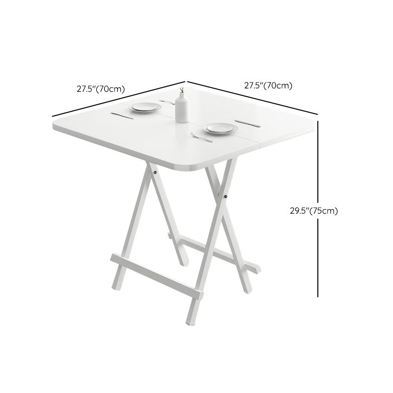 Metal and Wood Table Mid-Century Modern Style Folding Dining Table Clearhalo 'Dining Tables & Seating' 'Dining Tables' 'dining_table' 'furn' 'furn_dining_table' 'Furniture' 'Kitchen & Dining Furniture' 1200x1200_ea66940f-fd40-4e11-8b0e-0b2b0d20aeee