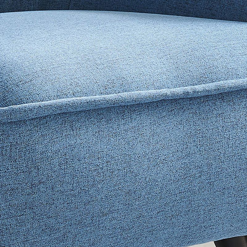 Mid-century Linen Blend Accent Armchair Arms Included Arm Chair Clearhalo 'Accent Chairs' 'accent_chairs' 'Chairs & Seating' 'furn' 'furn_accent_chairs' 'Furniture' 'Living Room Furniture' 1200x1200_ea6843b3-ef09-4072-a0c3-c8c3352ed81d