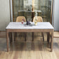 Rectangle Shape Mid-Century Dining Table Fixed Table with Marble Clearhalo ' dining_table' 'Dining Tables & Seating' 'Dining Tables' 'furn' 'furn_dining_table' 'Furniture' 'furniture_dining_table' 'Kitchen & Dining Furniture' 'kitchen&dining_furn' 'kitchen' 'kitchen_dining_table' 1200x1200_ea684efa-fcd6-4fdc-ab1a-7d87e6cdaa9b