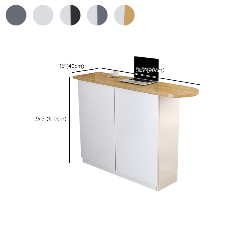 Table à manger à barre en bois contemporain avec rangement pour le salon