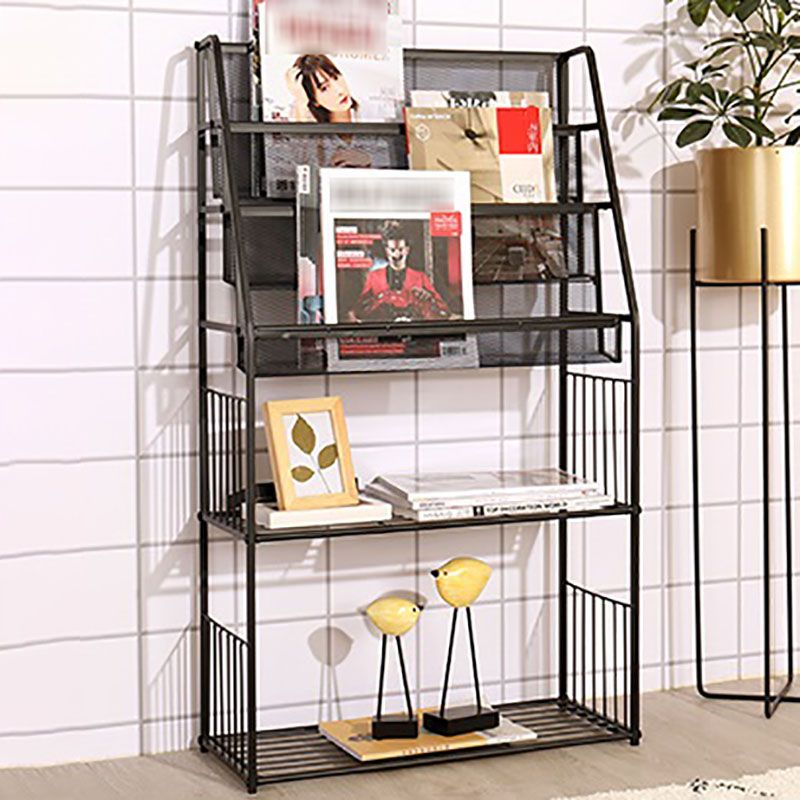 Industrial Metal Ladder Bookshelf Iron Vertical Bookshelf for Home Clearhalo 'Bookcases' 'furn' 'furn_bookcases' 'Furniture' 'furniture_bookcases' 'kitchen' 'kitchen_bookcases' 'Living Room Furniture' 'Office Furniture' 1200x1200_ea692835-070b-4a0f-9981-1a4959d98859