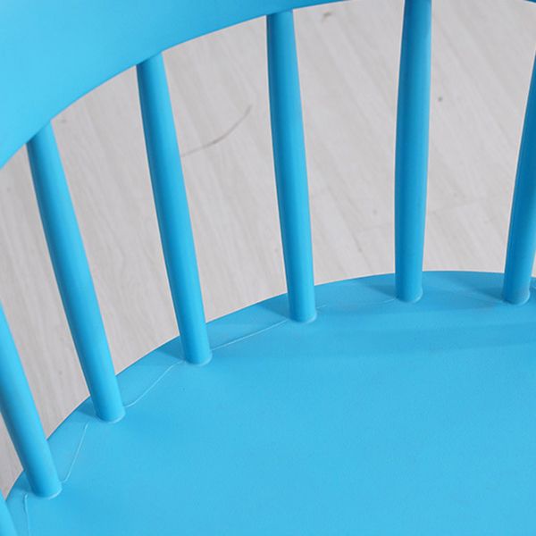 Sillas sin brazo de silla de comedor de estilo contemporáneo con patas de plástico para el hogar