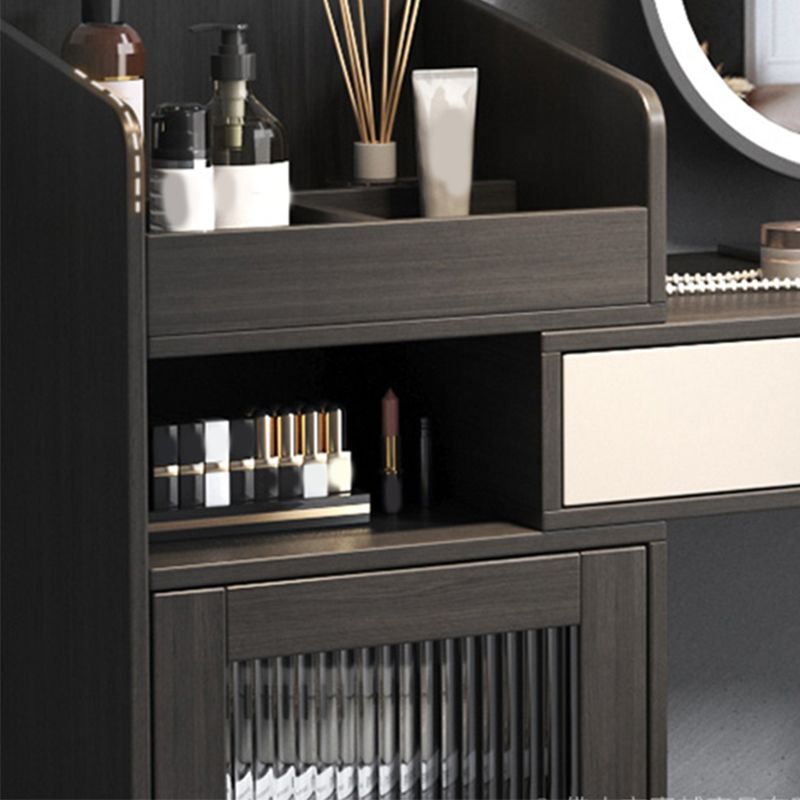 ノルディック1ドロワー格納式ドレッシングテーブル、46.5W x 15d x 37.4h