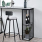 Glam Style Bar Bistro Set 1/3 Pieces Stone Bar-Height Bar table with Upholstered Stools Clearhalo 'Bar Furniture' 'furn' 'furn_home_bar_bar_sets' 'Furniture' 'Home Bars & Bar Sets' 'home_bar_bar_sets' 'Kitchen & Dining Furniture' 1200x1200_ea6b3f63-885c-4024-bd8e-e89a67e7e177