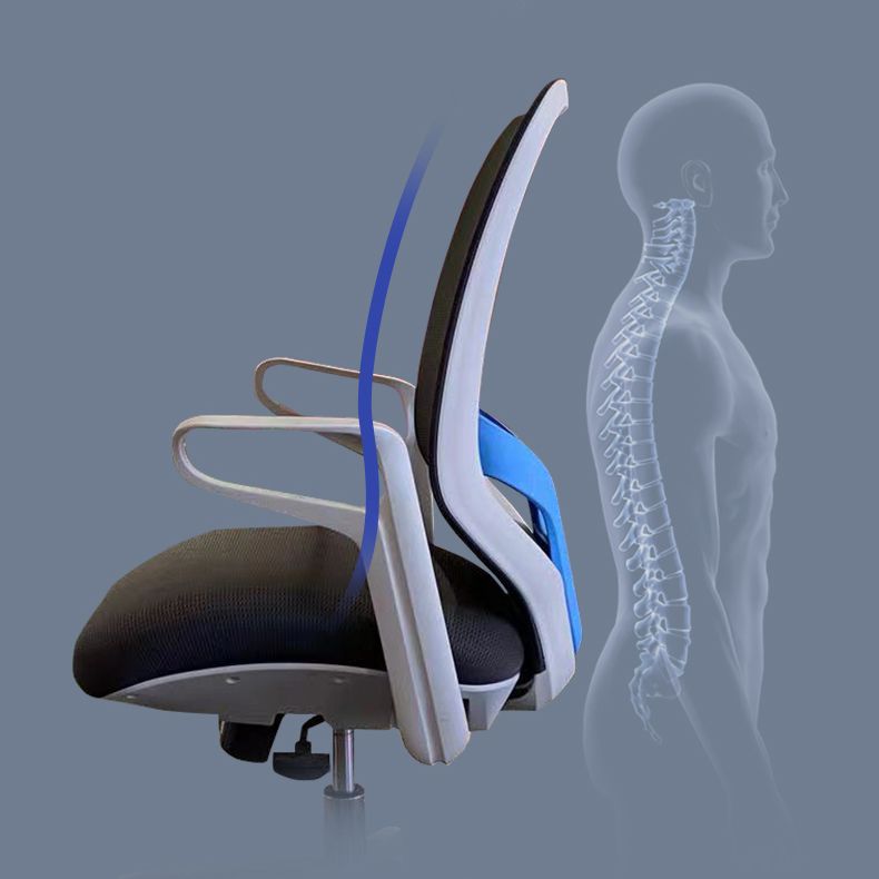 Contemporary Adjustable Microfiber Swivel Chair Conference High Back Office Chair Clearhalo 'furn' 'furn_office_chair' 'Furniture' 'Office Chairs' 'Office Furniture' 'office_chair' 1200x1200_ea6c7557-eaf4-46f2-9a91-8f0b1744569c
