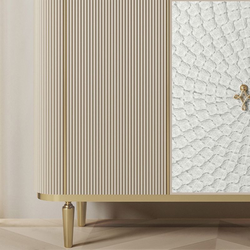 Modern Style Wooden Storage Sideboard Cabinet with Marble Top Clearhalo 'buffet_sideboard' 'Buffets & Sideboards' 'furn' 'furn_buffet_sideboard' 'Furniture' 'Kitchen & Dining Furniture' 1200x1200_ea6e0329-49c1-4177-9b0c-fdab09a1ae3c