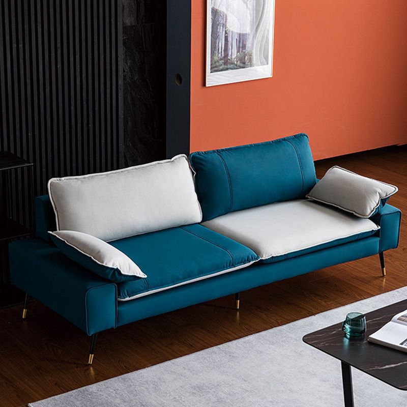 31.4"H Faux Leather Solid Color Square Arm Sofa for Living Room Clearhalo 'Furniture' 'furniture_sofas' 'Living Room Furniture' 'Sofa' 'sofas' 1200x1200_ea70db59-7afa-406a-9d88-0f3192581493