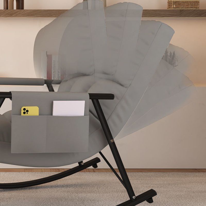 Moderne rocker stoel gestoffeerd zero zwaartekracht knoop-knoop-getuft schommelende accentstoel