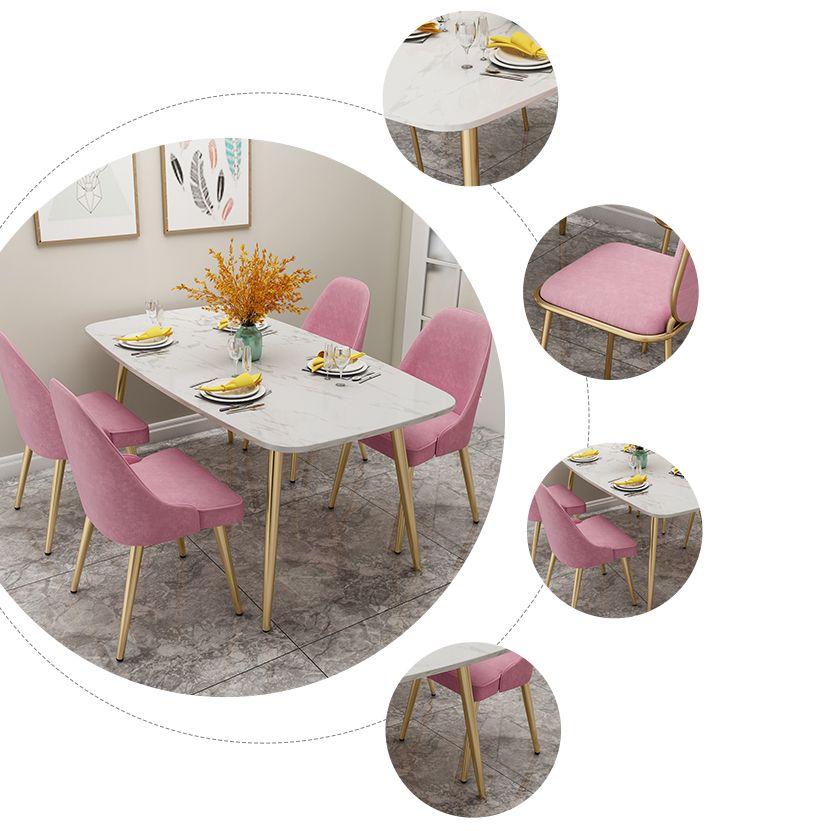 Scandinavian Sintered Stone Dining Table Sets with 4 Legs Base Dining Furniture for Home Use Clearhalo 'Dining Room Sets' 'Dining Tables & Seating' 'dining_room_set' 'furn' 'furn_dining_room_set' 'Furniture' 'furniture_dining_room_set' 'Kitchen & Dining Furniture' 'kitchen&dining_furn' 'kitchen' 1200x1200_ea7248fc-8bd9-4592-9e1d-97d0e1159948