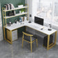 Glam Style Office Desk L-Shape Office and Study Room Writing Desk Clearhalo 'Furniture' 'furniture_office_desk' 'Office Desks' 'Office Furniture' 'office_desk' 1200x1200_ea7285c1-8fac-442c-8e56-da2458903238