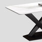Industrial Sintered Stone Table for Restaurant Rectangle Kitchen Table with Black Pedestal Clearhalo 'Dining Tables & Seating' 'Dining Tables' 'dining_table' 'furn' 'furn_dining_table' 'Furniture' 'furniture_dining_table' 'Kitchen & Dining Furniture' 'kitchen' 'kitchen_dining_table' 1200x1200_ea7351fe-214b-48d0-9828-9530f29023b8