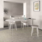 White Stone Dining Table Contemporary Dining Table with Sled Base Clearhalo 'Dining Tables & Seating' 'Dining Tables' 'dining_table' 'furn' 'furn_dining_table' 'Furniture' 'furniture_dining_table' 'Kitchen & Dining Furniture' 'kitchen' 'kitchen_dining_table' 1200x1200_ea74c696-7d9d-4fe5-bc06-f41b7b3bd6de