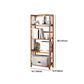 Estante de bambú vertical moderno Etagere Espresso estantería para dormitorio