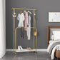 Glam Entryway Kit 2 Hanging Rails Lower Shelf and Hooks Coat Hanger Clearhalo 'Entry & Mudroom Furniture' 'furn' 'furn_hall_tree_coat_racks' 'Furniture' 'Hall Trees & Coat Racks' 'hall_tree_coat_racks' 1200x1200_ea75b84f-d826-4adb-982e-bb01945d10c7