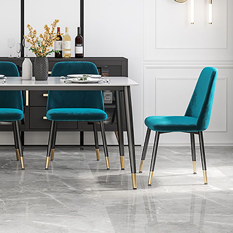 Scandinavian Style Upholstered Dining Chairs Solid Back Chair for Home Clearhalo 'Dining Chairs' 'Dining Tables & Seating' 'dining_chair' 'furn' 'furn_dining_chair' 'Furniture' 'furniture_dining_chair' 'Kitchen & Dining Furniture' 1200x1200_ea75d0be-640f-4fee-bce6-90f813077c4a