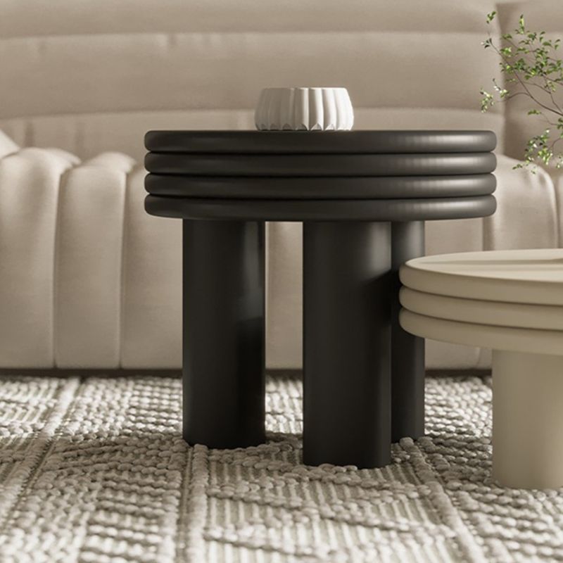 Contemporary Simple 3 Legs Coffee Table Round Wood Cocktail Table Set Clearhalo 'Coffee & Accent Tables' 'Coffee Tables' 'coffee_tables' 'furn' 'furn_coffee_tables' 'Furniture' 'Living Room Furniture' 1200x1200_ea771ae4-98bb-4c78-9528-d153ec9e69a0