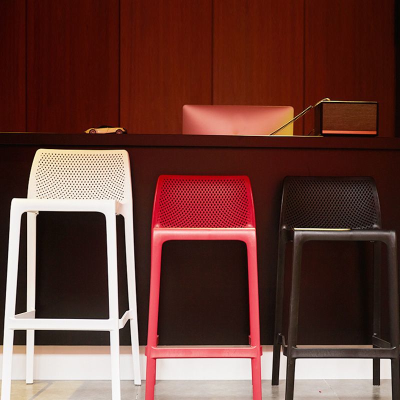 Modern Style Plastic Bar Stool with Footrest and Stackable Bistro Simple Bar Stool Clearhalo 'Bar Furniture' 'Bar Stools' 'bar_stools' 'furn' 'furn_bar_stools' 'furniture_bar_stools' 'Kitchen & Dining Furniture' 'kitchen&dining_furn' 'kitchen' 'kitchen_furn' Furniture' 1200x1200_ea78f675-1482-4f6f-a5bf-0aa803a1b034