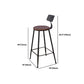 Juego de comedor de Pub con caballete Industrial, juego de mesa de Bar rectangular de madera maciza de 1/2/5 piezas