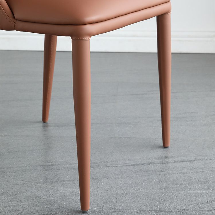 Contemporary Style Metal Dining Chair Parsons Armless Dining Side Chairs for Kitchen Clearhalo ' kitchen&dining_furn' 'Dining Chairs' 'Dining Tables & Seating' 'dining_chair' 'furn' 'furn_dining_chair' 'Furniture' 'furniture_dining_chair' 'Kitchen & Dining Furniture' 'kitchen' 1200x1200_ea7ade42-cf7e-45f0-8b52-30c83555e0e3