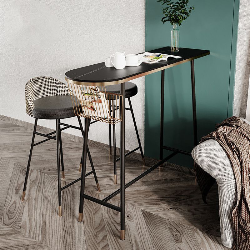 Moderne stenen bartafelset 1/3-delige aanrechttafel met massieve rugleuningen