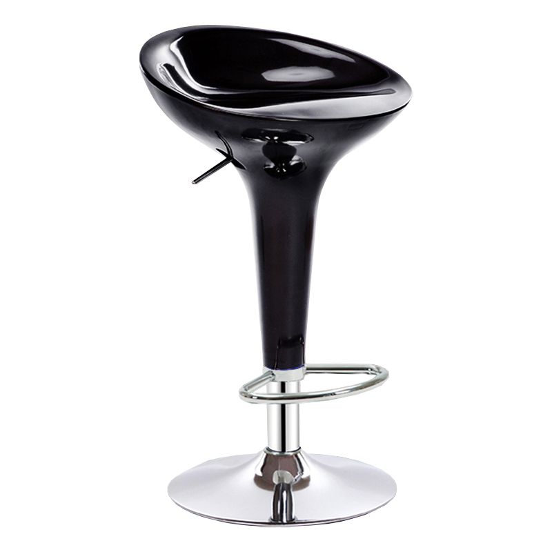 Modern Adjustable Height Swivel Armless Bar Stool with Metal Base Clearhalo 'Bar Furniture' 'Bar Stools' 'bar_stools' 'furn' 'furn_bar_stools' 'Furniture' 'Kitchen & Dining Furniture' 1200x1200_ea7e3f86-7abe-46d4-a724-2221ed9e8ac8